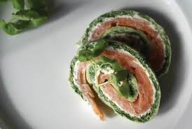 Spinatroulade med laks